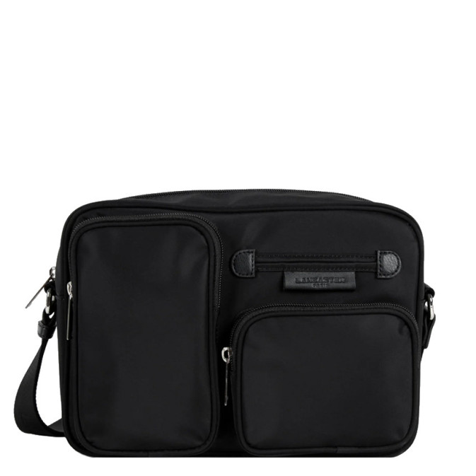 Sac Bandoulière Lancaster Sport Basic - Gris Galet - 24x17x5cm - Nylon Léger - Idéal Quotidien