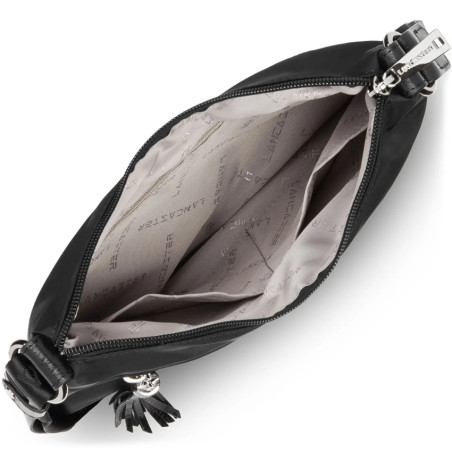 Lancaster Basic Pompon Crossbody Bag 514-37 Black
