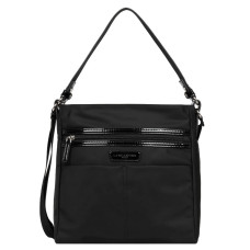 Lancaster Basic Verni Crossbody and Shoulder Bag 514-60 Black