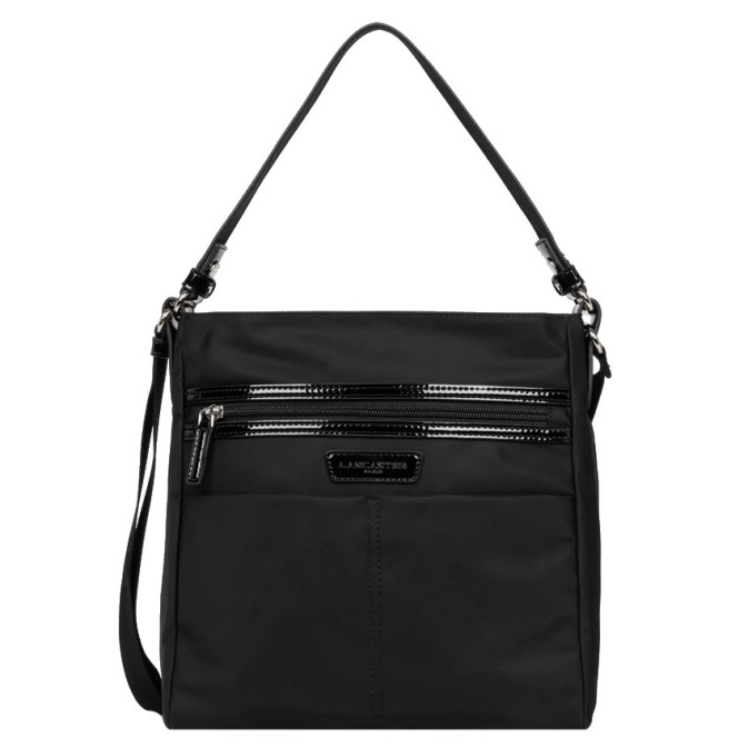 Lancaster Basic Verni Crossbody and Shoulder Bag 514-60 Black