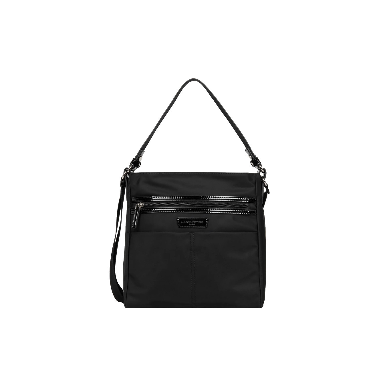 Lancaster Basic Verni Crossbody and Shoulder Bag 514-60 Black
