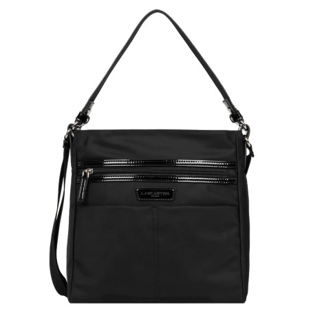Lancaster Basic Verni Crossbody and Shoulder Bag 514-60 Black