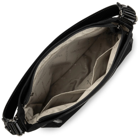 Lancaster Basic Verni Crossbody and Shoulder Bag 514-60 Black