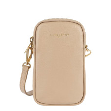 Lancaster Dune Smartphone Pouch Leather 129-28 Dark Beige