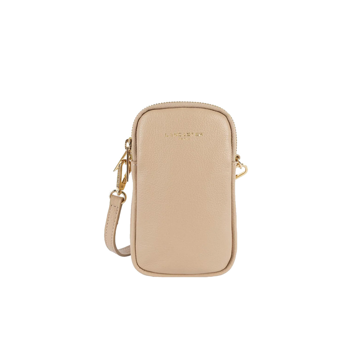 Lancaster Dune Smartphone Pouch Leather 129-28 Dark Beige