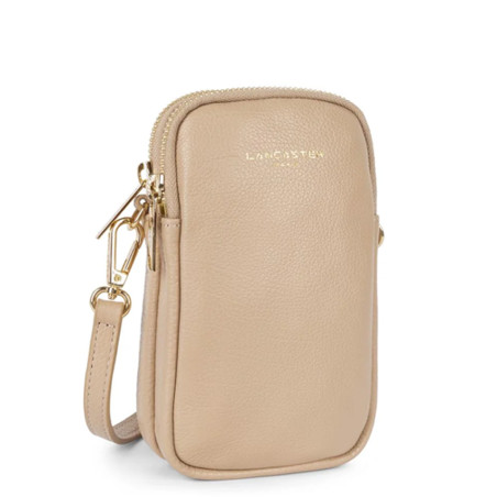 Lancaster Dune Smartphone Pouch Leather 129-28 Dark Beige