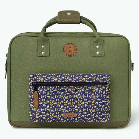 Cabaïa Messenger Seoul Sac Ordinateur 14" Kaki pochette