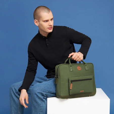 Cabaïa Messenger Seoul Sac Ordinateur 14" Kaki