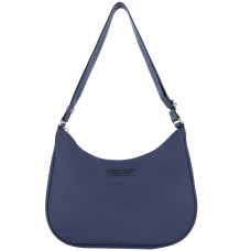 Lancaster Basic Verni Sac Porté Travers 510-40 Bleu foncé