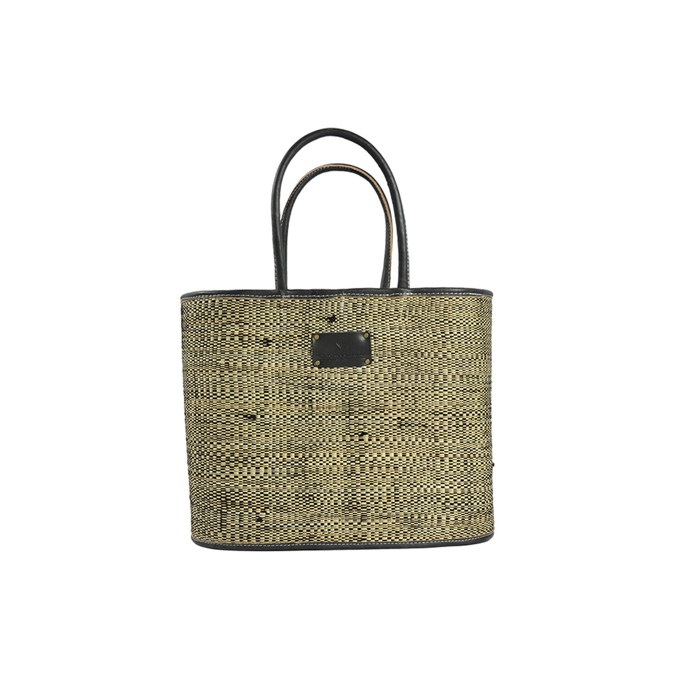 The Voyage in Basket Panupcy Jersey Recycled Black Tote