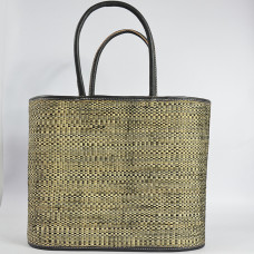 The Voyage in Basket Panupcy Jersey Recycled Black Tote