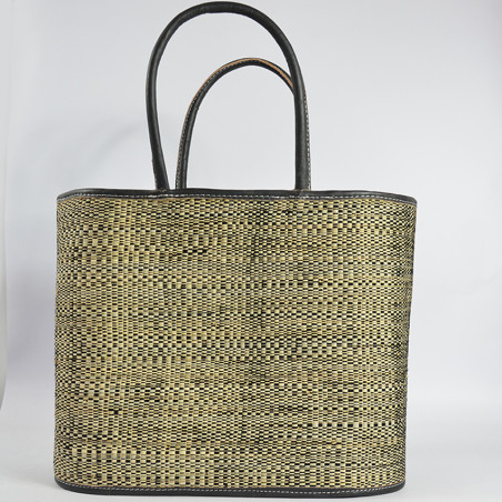The Voyage in Basket Panupcy Jersey Recycled Black Tote