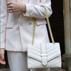 Etrier Rafale Shoulder Bag Quilted Leather Dust