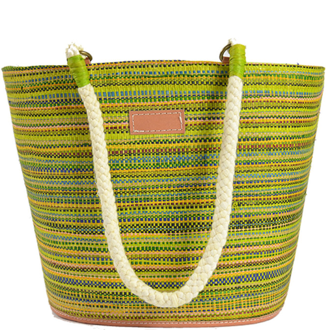Le Voyage en Panier Rabane Bonbon Cabas Anis
