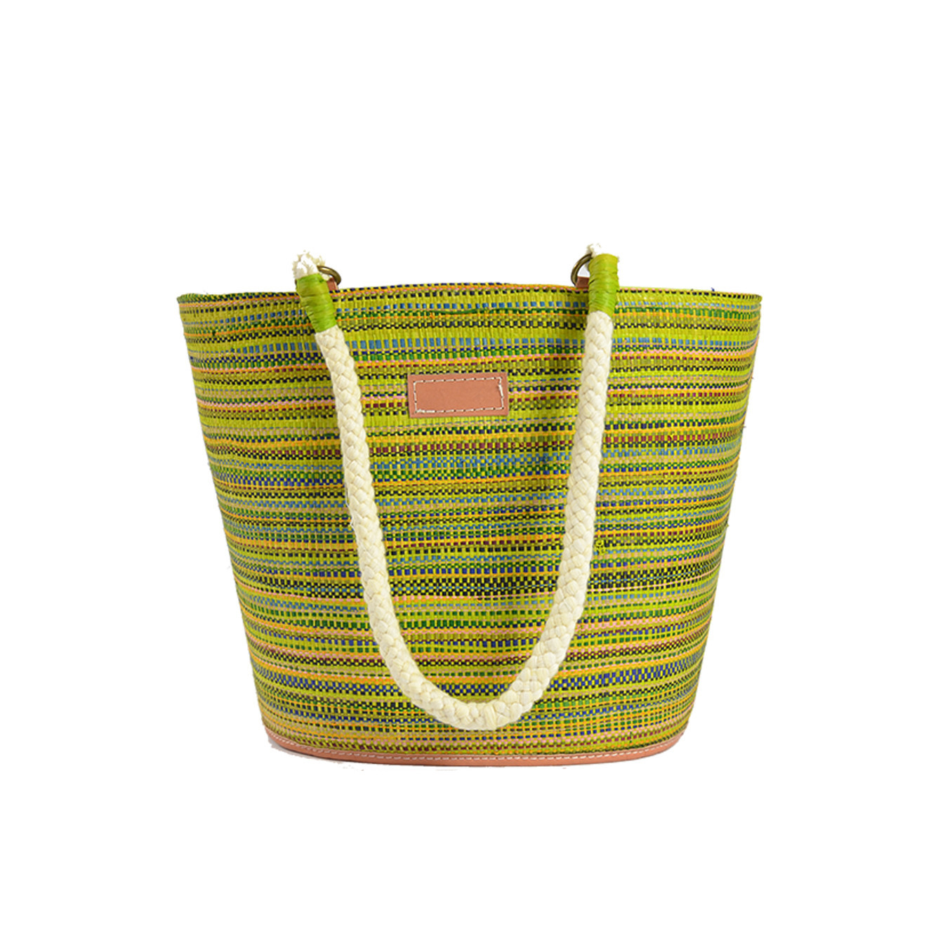 Le Voyage en Panier Rabane Bonbon Cabas Anis