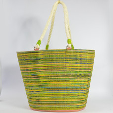 Le Voyage en Panier Rabane Bonbon Cabas Anis dos