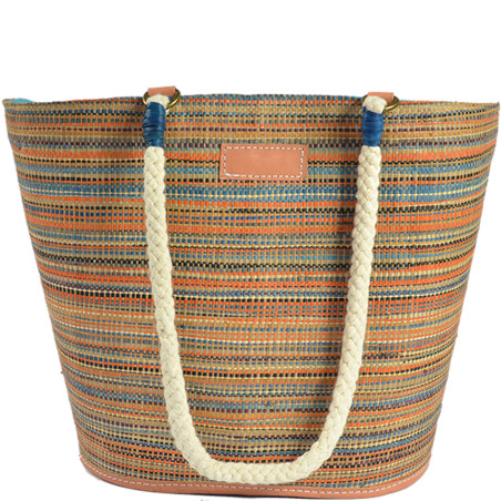 Le Voyage en Panier Rabane Bonbon Cabas Bleu