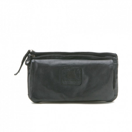 Portefeuille femme en cuir BIBA kansas noir