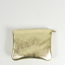 Farfouillette Compact Coin Purse Shiny Leather PM Gold