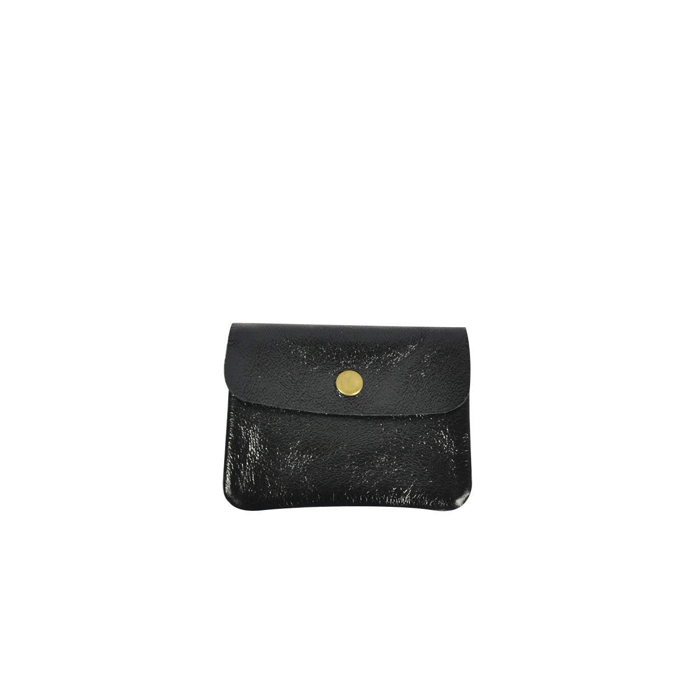 Farfouillette Compact Coin Purse Leather PM Black