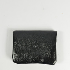 Farfouillette Compact Coin Purse Leather PM Black