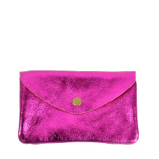 Farfouillette Coin Purse Leather GM Fuschia