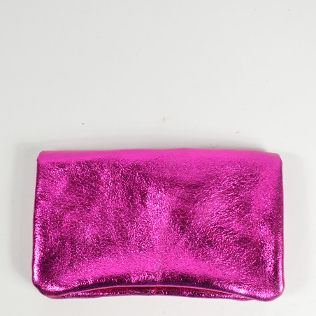 Farfouillette Coin Purse Leather GM Fuschia