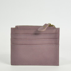 Farfouillette Card Holder Purple Leather