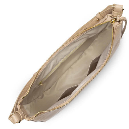 Lancaster Dune Grand Hobo Bag 529-78 Dark Beige