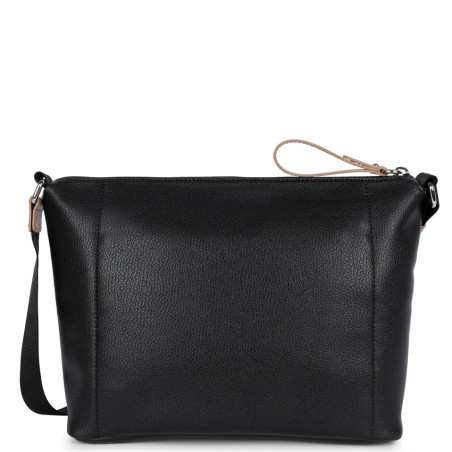 Lancaster Maya Crossbody Trotter Bag 517-84 Black Ecru Nude