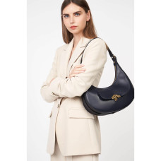 Lancaster Paris Medal Hobo Bag 531-005 Navy Blue