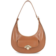 Lancaster Paris Medal Hobo Bag 531-005 Camel