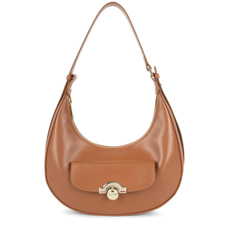 Lancaster Paris Medal Hobo Bag 531-005 Camel