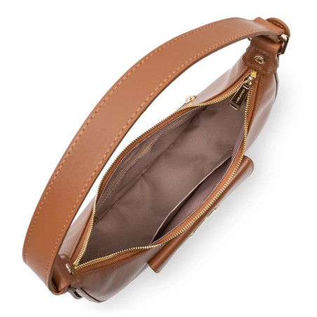 Lancaster Paris Medal Hobo Bag 531-005 Camel