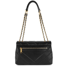 Lancaster Soft Quilted Shoulder Bag Trotteur 530-38 Black