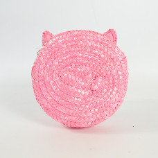 Le Voyage en Panier Minou Sac Rond Enfant Rose dos