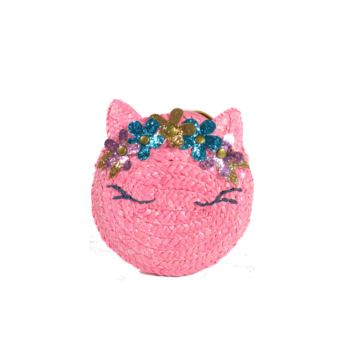 Le Voyage en Panier Minou Sac Rond Enfant Rose
