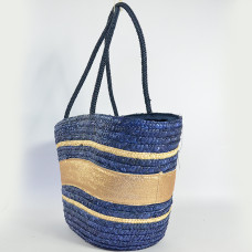 Le Voyage en Panier Pepite Cabas Bleu cote