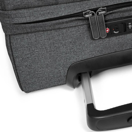 Eastpak Transit'r L Large Soft Wheeled Travel Bag 77H Black Denim