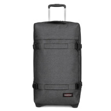Eastpak Transit'r L Large Soft Wheeled Travel Bag 77H Black Denim