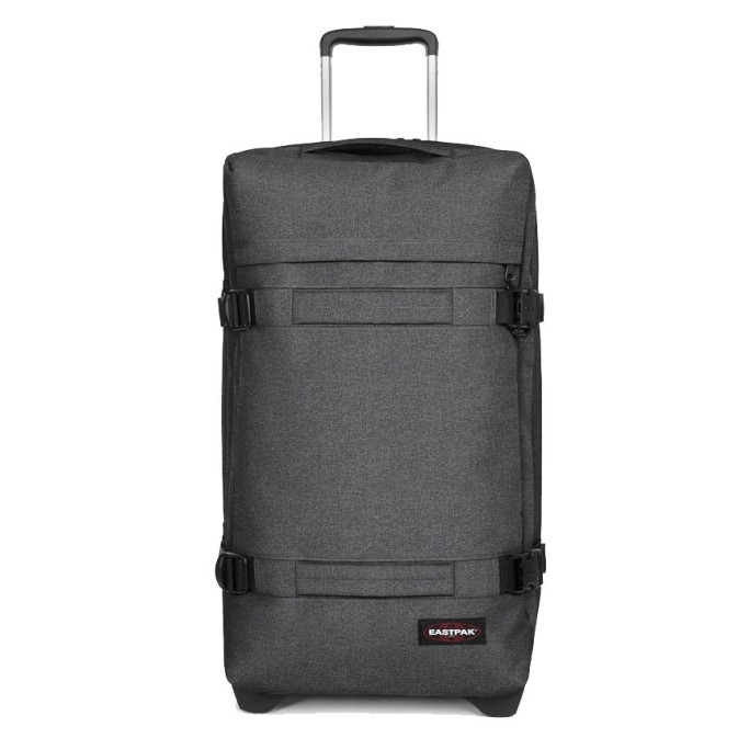 Eastpak Transit'r L Large Soft Wheeled Travel Bag 77H Black Denim