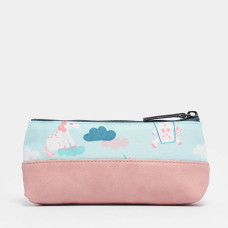 Chameleon Retro Turquoise Unicorn Pencil Case