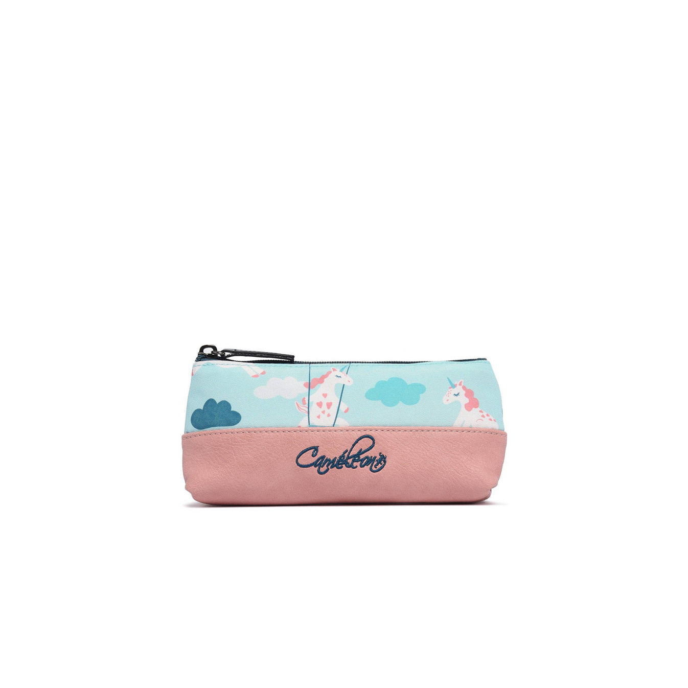 Chameleon Retro Turquoise Unicorn Pencil Case