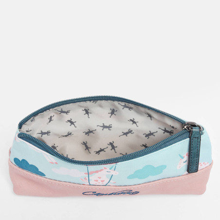 Chameleon Retro Turquoise Unicorn Pencil Case