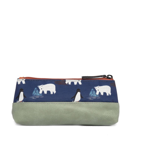Chameleon Retro Navy Antarctic Pencil Case