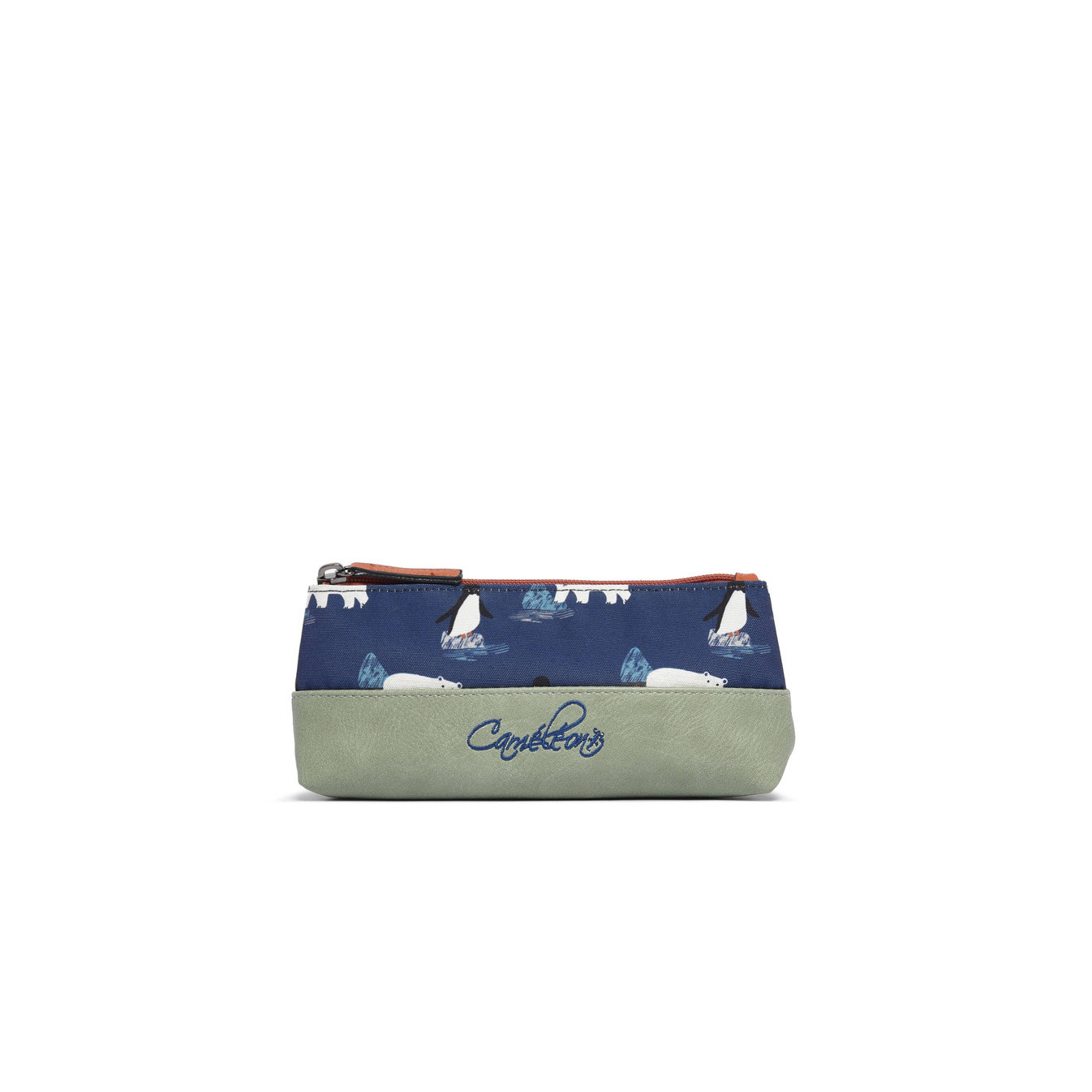Chameleon Retro Navy Antarctic Pencil Case