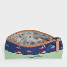 Chameleon Retro Navy Countryside Pencil Case
