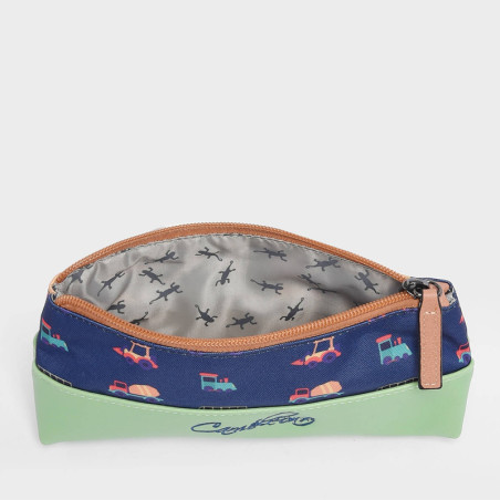 Chameleon Retro Navy Countryside Pencil Case