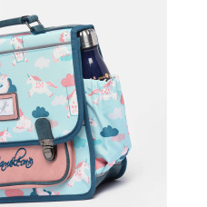Caméléon Retro Backpack 32cm Turquoise Unicorn