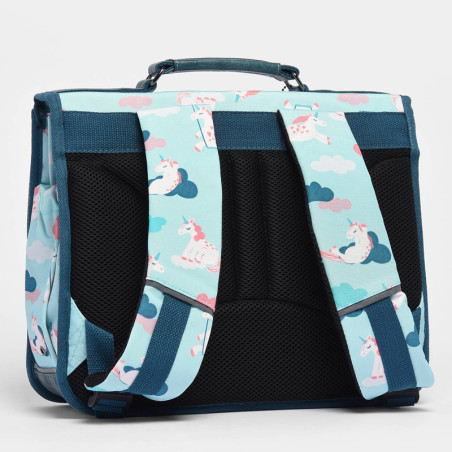 Caméléon Retro Backpack 32cm Turquoise Unicorn